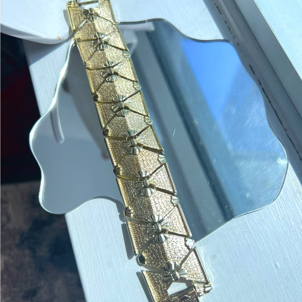 Vintage Coro Gold Geometric Bracelet